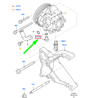 FORD TRANSIT CONNECT MK1 Lenkpumpen-Montagestecker 4966921 NEU