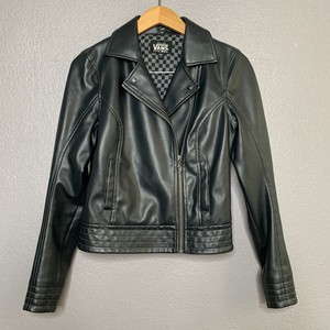 vans leather jacket