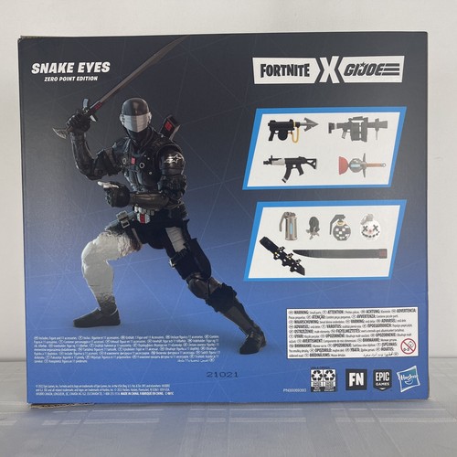 Hasbro Fortnite G.I. Figura de acción Joe Collab - Snake Eyes: Zero Point Edition - Imagen 5 de 10