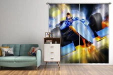 3D Racing Car A4318 Transport Photo Curtain Window Blockout Fabric Amy 2023