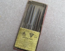 (10) Swiss Schwarz #0 Cut Round Handle 5-1/2" Precision Needle Files Switzerland