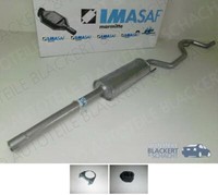 Imasaf Auspuff Mitteltopf+ZubehöR FüR Opel Vectra C 2.2 16V 108KW+GTS BJ.02-04