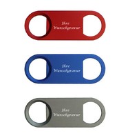 3X FlaschenöFfner Aus Metall Mit Gravur / Beidseitig Verwendbar / 3 Farben