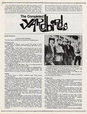 Yarbirds Clapton Jeff Beck 'Trouser Press' Discography