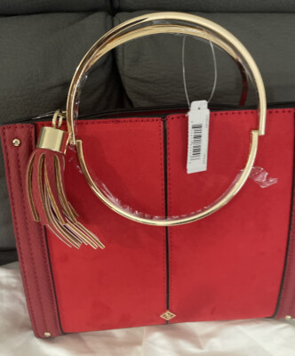 VIXEN. BOLD.COM. women red convertible Handbag.New With Tag.