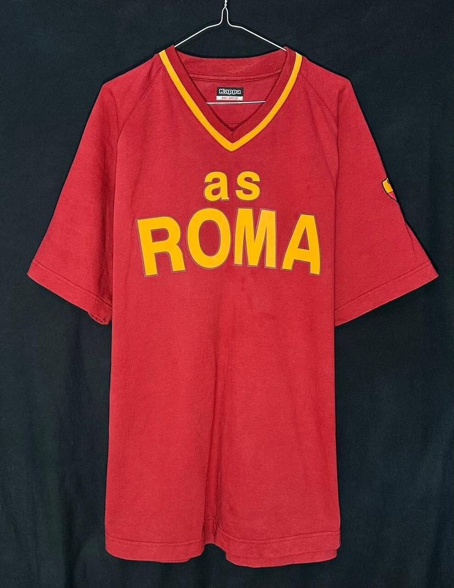 AS Roma Vintage Training Football Soccer Jersey Shirt Tee Kappa | eBay