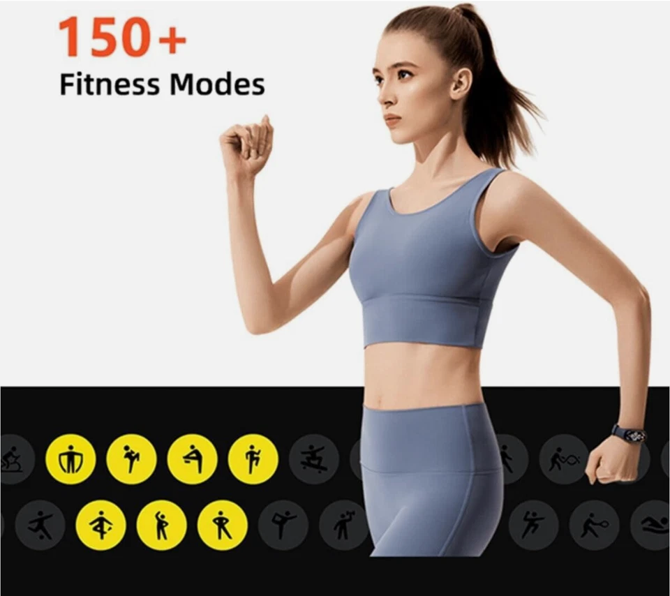 NOVO Xiaomi Mi Band8/NFC Smart Bracelet AMOLED Relógio Rastreador de Frequência Cardíaca Fitness - Imagem 3 de 4