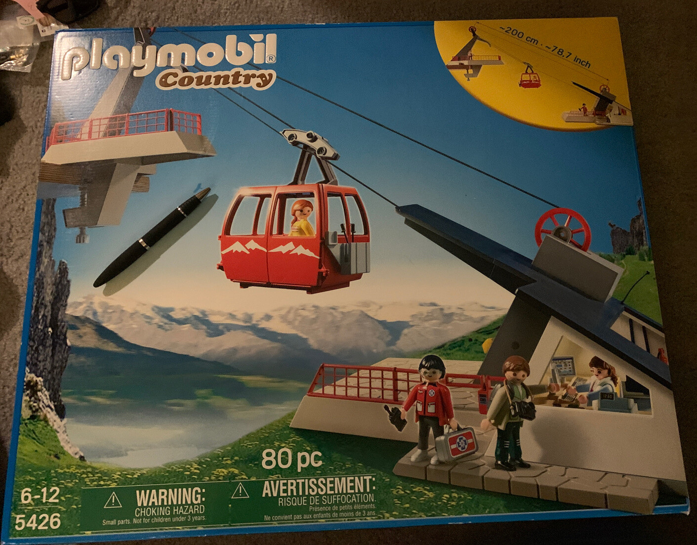playmobil 5426 alpine cable car