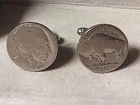 Cuff links  Buffalo Indian Nickel coin nice gift coin collectors