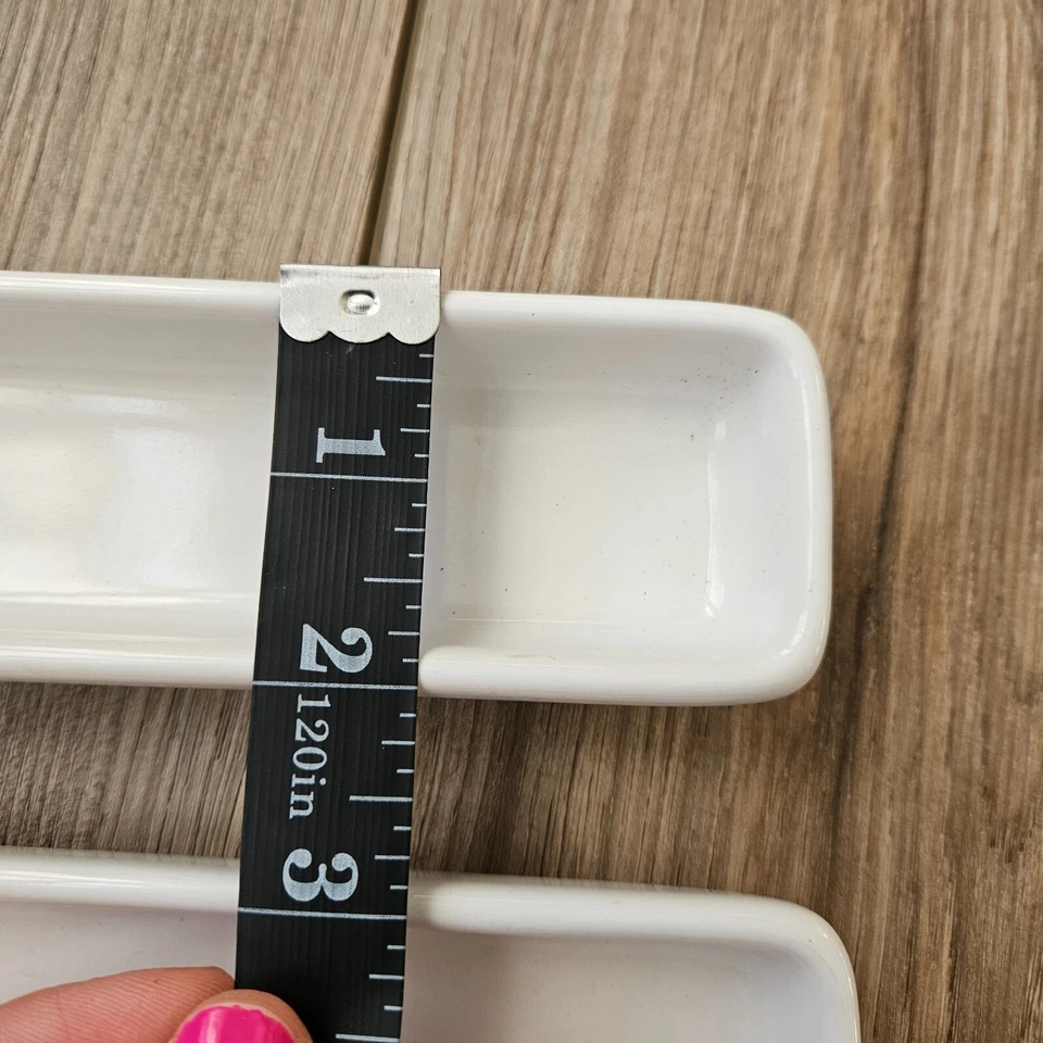 Pampered Chef Simple Additions Tray White Set 5 Piece Four Small One Large - Image 2 of 4