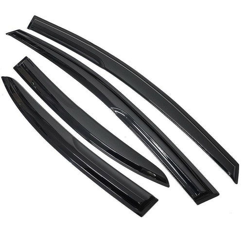 For 2006-2011 Honda Civic Mugen II Style Window Rain Guard Visors 4-Door Sedan - Picture 8 of 12