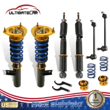 4Pcs Full Coilovers Struts For 06-09 Volkswagen VW GTI 03-07 Golf MK5 Adjustable