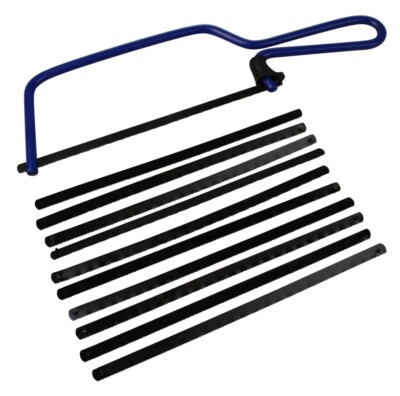 Junior Bügelsäge 6'' blau Stahlrahmen C/W Fingerschutz zusätzliche Klingen verfügbar