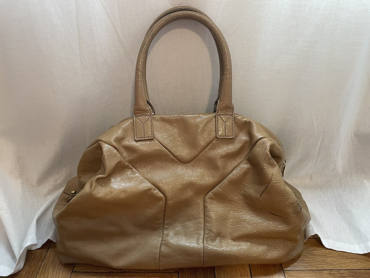 YVES SAINT LAURENT YSL Easy Handbag Patent & Mail Rive YVES SAINT LAURENT YSL Easy Handbag Patent & Mail Rive