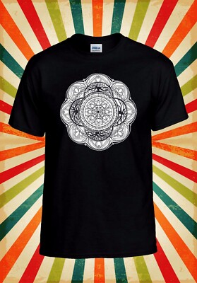 Baseball-T-Shirt Mandala Blume Henna Kunst zeichnen cool Männer Frauen Unisex Top 2830