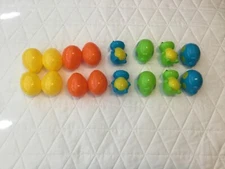 Empty Easter Eggs - Set of 16 Colorful Snail Turtle & Butterfly Cute Designs!