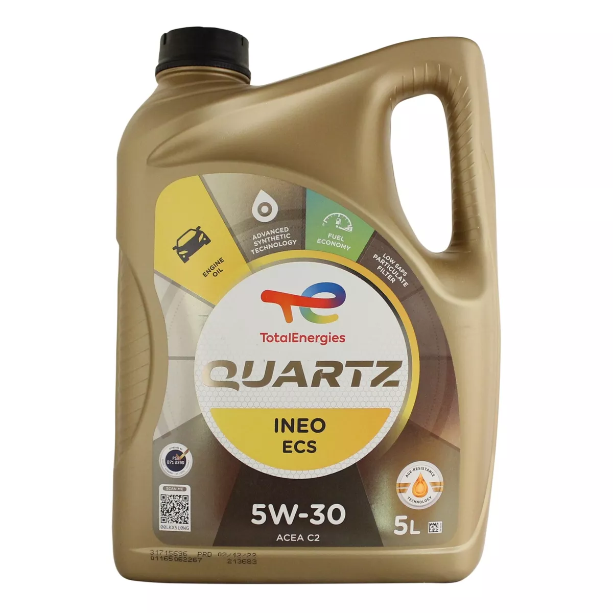 Total Quartz Ineo ECS 5W30 engine oil 1L