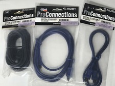 Set of 3 Digital Optical Cables 3' / 6' / 12' NEW