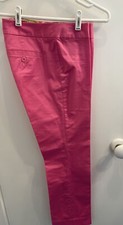Lilly Pulitzer Pink Cotton Blend Pants, Size 2. White Label. Pristine 