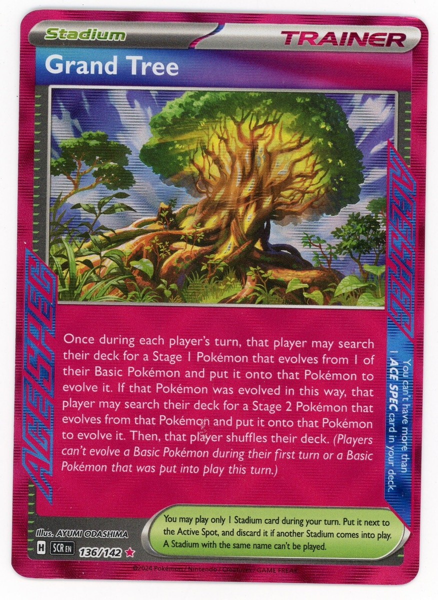 Grand Tree #136/142 [Ace Spec Rare]- Stellar Crown - Pokémon TCG