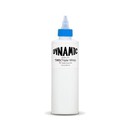 Dynamic TRIPLE White Tattoo Ink - 1oz or 8oz original bottle - UK Supplier