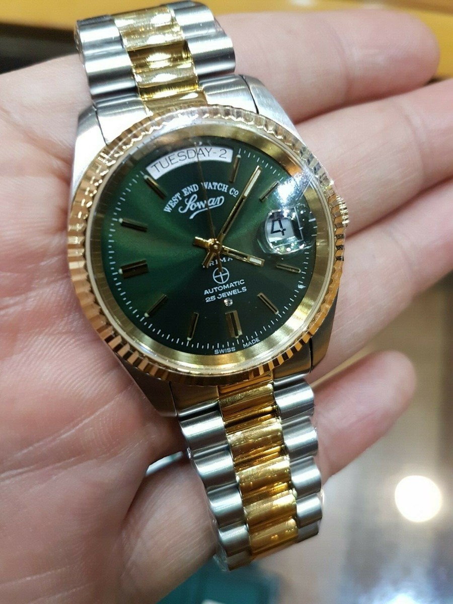 West End 6828.20.3330Y2 Auto Sapphire Green Dial Classic Swiss
