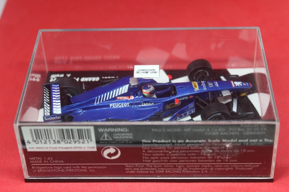 1/43 Prost GP Peugeot AP02 (1999) - #19 J. Trulli - MINICHAMPS - Immagine 3 di 3