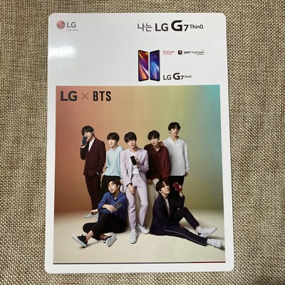 BTS GROUP [ LG x BTS G7 ThinQ ] Mini Poster Photocard, LG / New