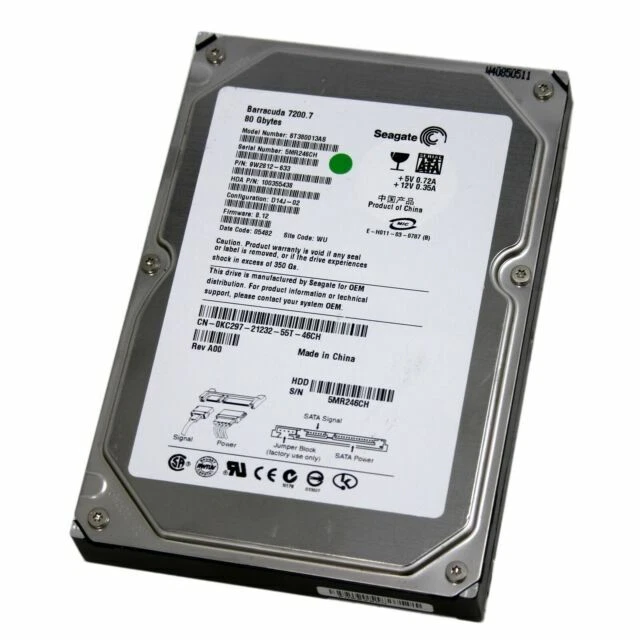 Seagate PATA/IDE/EIDE Internal Hard Disk Drives 3.5 in Form Factor