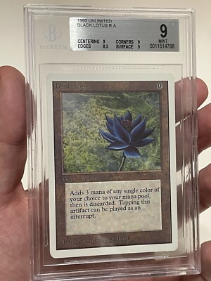 1996 Magic the Gathering Black Lotus Unlimited BGS 9 Mint | eBay