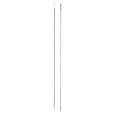 2 Stück Polsternadeln mit großem Öhr,extra lang,30 cm,Nähnadeln gerade