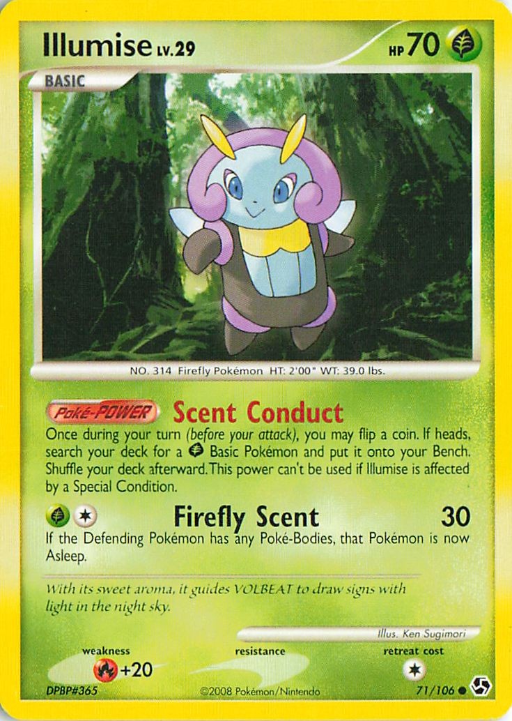 Illumise 71/106 Common Great Encounters Pokemon Lightly Played