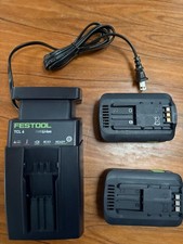 Festool Batteries (x2) and Charger - New, nev...