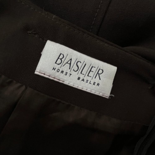 Basler Swing Flared Midi Skirt Size 12 Wool Mix Brown Classic Retro - Picture 3 of 7