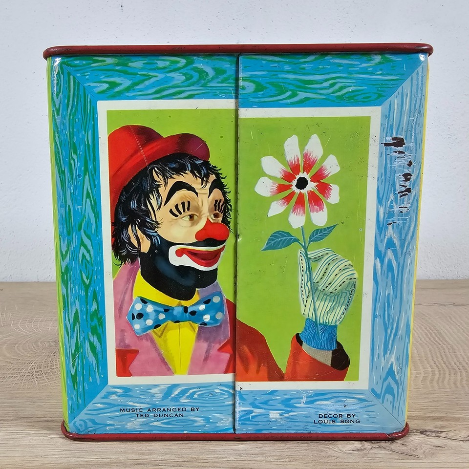 Mattel Jack In The Box Metal Tin Litho Toy Clown 1961 *Not Working ...