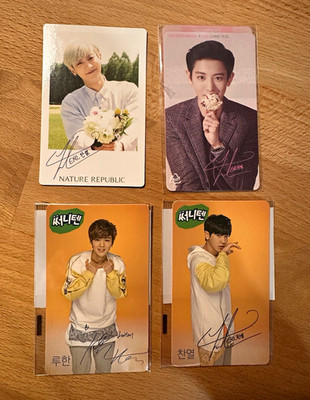 EXO Official Photocard Lot (4) - Rare Baskin Robbins, Nature Republic, Sunny 10
