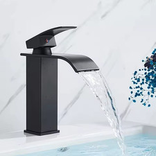 Waterfall Bathroom Faucet Basin Vanity Vessel Sinks Mixer Tap Cold And Hot Water