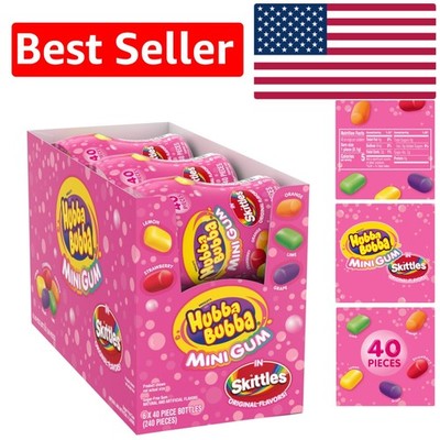 Flavor-Packed Sugar-Free SKITTLES Bubble Gum - 240 Pieces for Sharing