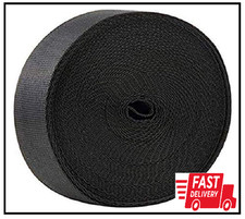 10 Yards 1 Inch Wide Black Nylon Heavy Duty Webbing Strap
