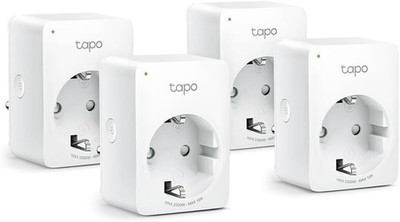 Tapo P100 WLAN Smart Steckdose 4Er Pack, Smart Home Wifi Steckdose, Alexa Zubehö