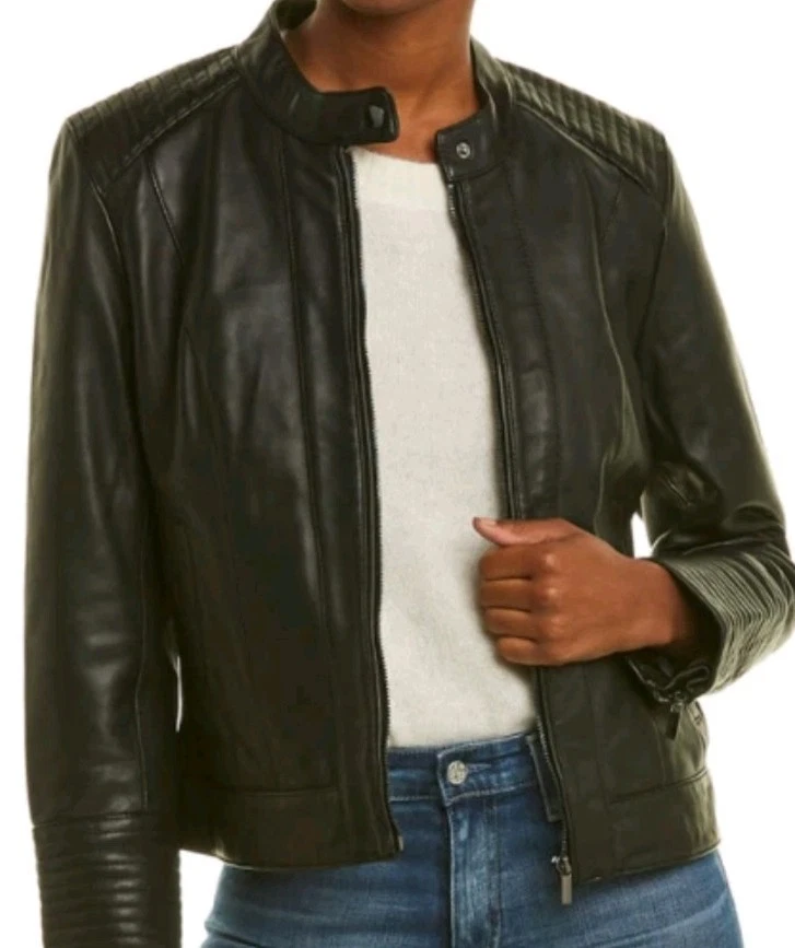 Badgley Mischka Coats, Jackets & Vests Leather Outer Shell for
