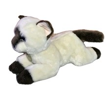 Aurora Miyoni Siamese Cat Plush Kitten Kitty Stuffed Animal Brown Tan