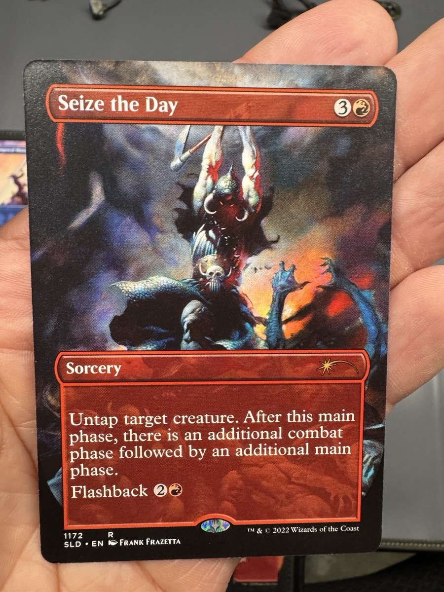 MTG Seize the Day (1172) *Non-Foil* Borderless Secret Lair: Frank