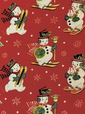 Michael Miller Jolly Snowman Fat Eighth (9x21)