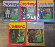 Trick or Treat Studios Goosebumps Complete Set of 5 Action Figures + Bonehead