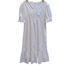 Reformation Bekkah Dress in Cream NWT Size M