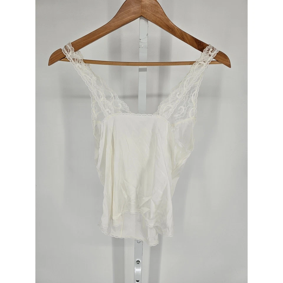 Pijama de nailon transparente vintage Sweet Nothings de Maidenform talla 34 ribete de encaje Foto 4 de 4