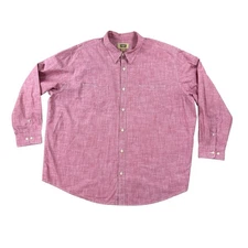 The Foundry Supply Men’s Button Front Short Size 3XL Red Cotton 