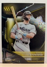 KYLE STOWERS 2026 Topps Chrome Black #37 Gold Mini-Diamond Refractor /50 Marlins