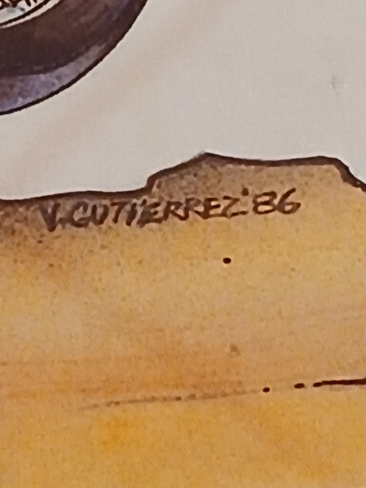 Vintage 1986 Harley Davidson Flag Banner 3x5  V. Guiterrez